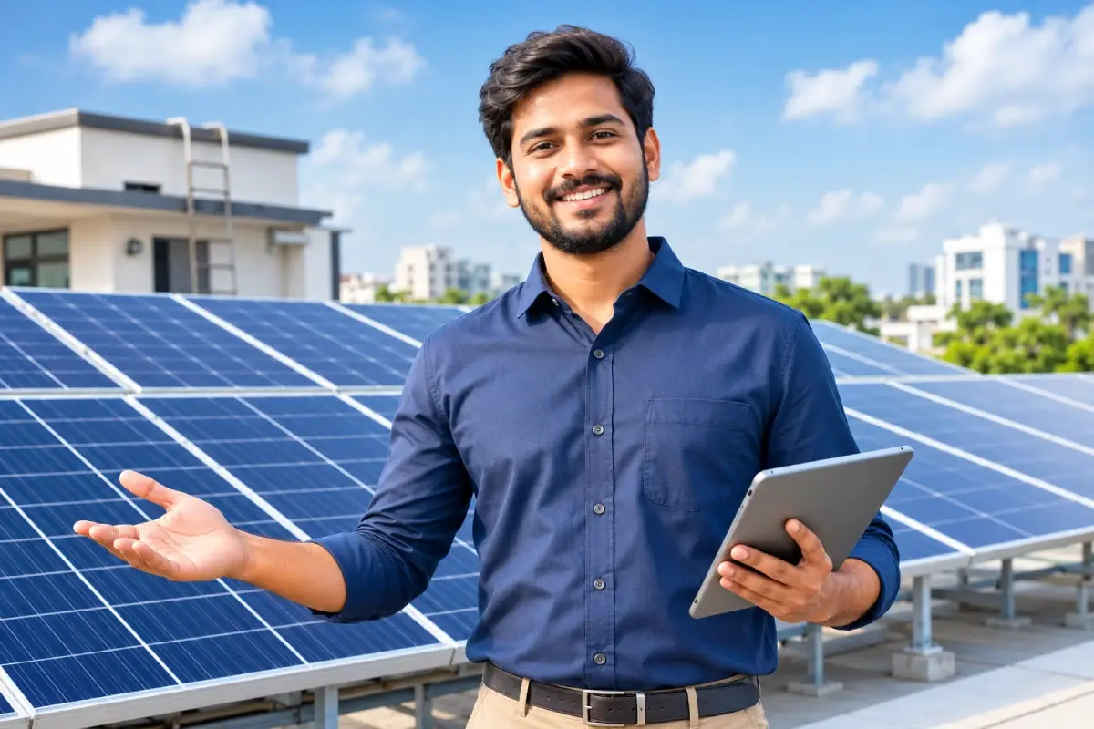 Free Solar Consultation Residential rooftop solar panel installation