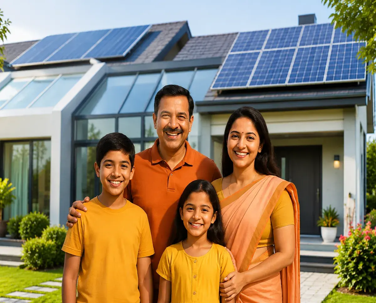 Residential Solar - Nature Grid Energy Home solar panel installation Lucknow for residential homes