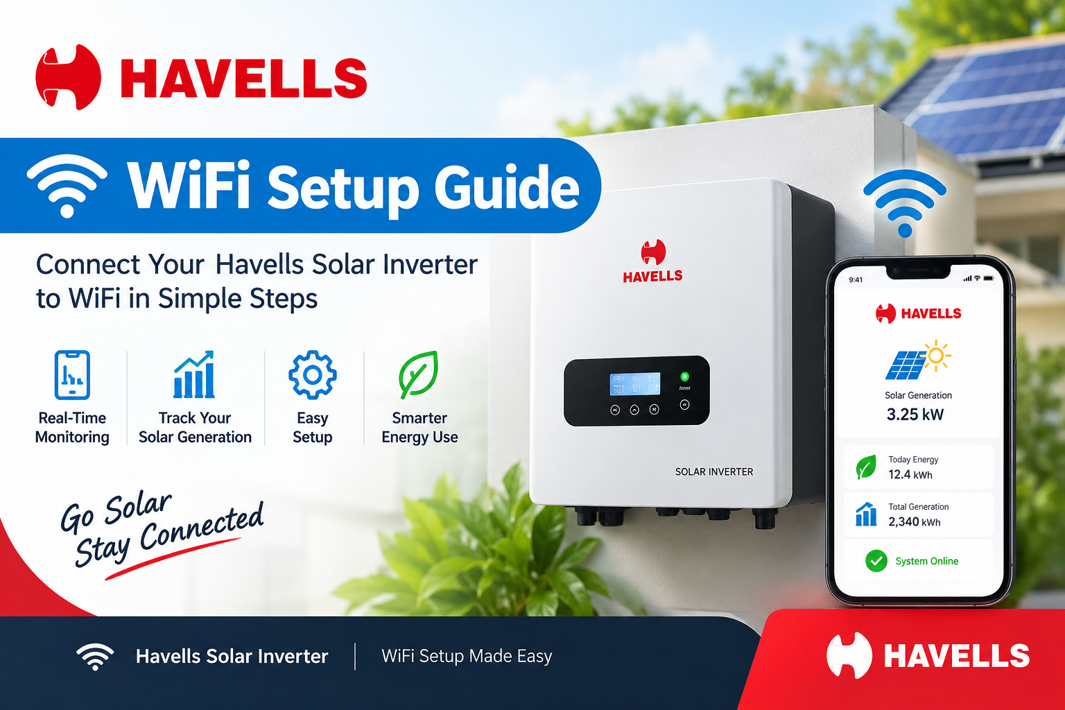 How to Connect Havells On-Grid Inverter to Wi-Fi: Havells Solar App Setup Guide How to Connect Havells On-Grid Inverter to Wi-Fi: Havells Solar App Setup Guide